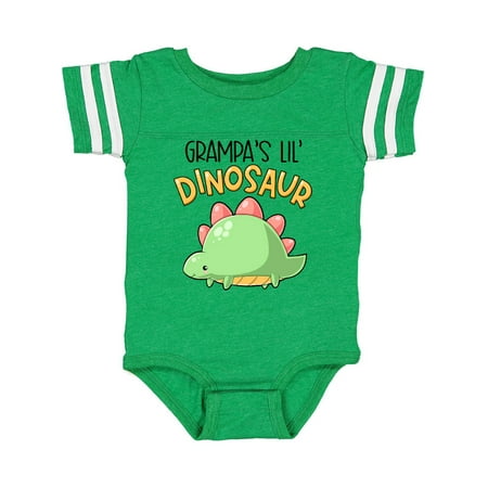 

Inktastic Grampa s Lil Dinosaur with Cute Stegosaurus Gift Baby Boy or Baby Girl Bodysuit