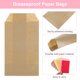 thumbnail image 3 of Uxcell 100Pcs Bolsas de Papel Kraft para Dulces, 6" x 3" Bolsas de Favor a Prueba de Grasa, Bolsas Pequeñas para Regalos, Marrón, 3 of 6