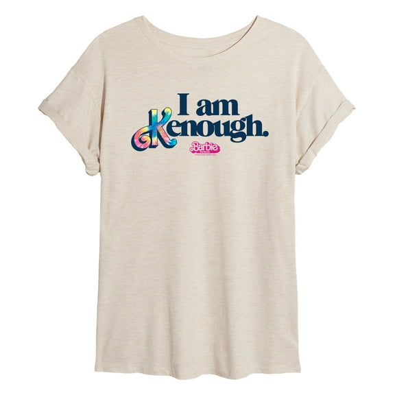 Barbie The Movie - I Am Kenough - Juniors Ideal Flowy Muscle T-Shirt