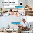 thumbnail image 6 of Oggfader Light Bulb Camera Indoor 1080P Security Camera System 360 Degree Wireless Home Surveillance Cameras With 5G WiFi ,Smart Motion Detection,Black, 6 of 9