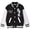B10-Black, variant on Ulitacool Boy Winter Coast Stand Collar Long Sleeve Baseball Jacket Front Button Closure Letter Patch Tops For School Daily Wear Big Boys Basic Tops Blue