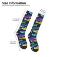 thumbnail image 2 of Fuzoiu Colorful Carp Streamer 1 Print Adult Stockings,Crew Socks,Unisex Fashion Socks, Casual Sports Socks,Comfortable Crew Socks for Everyday Wear and Sports, 2 of 6