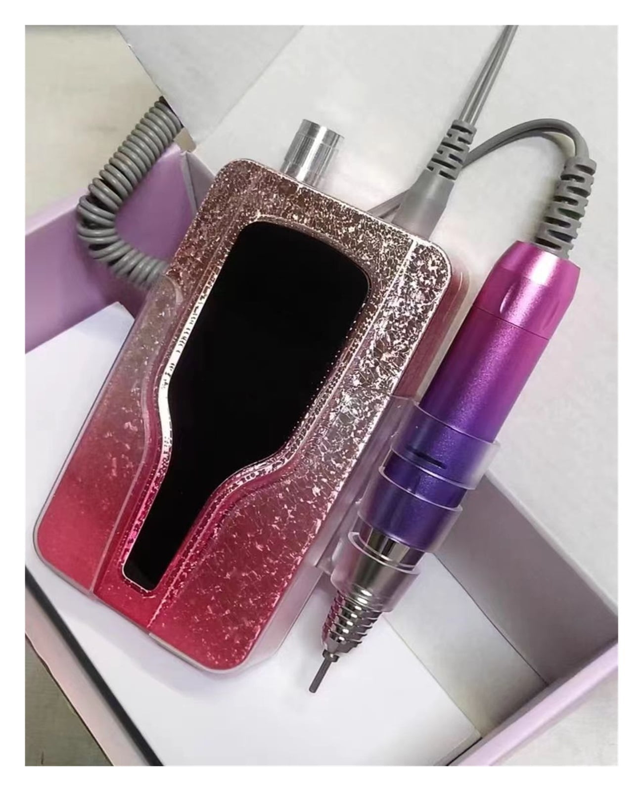 35000RPM Portable Electric Nail Drill Machine, Cordless Rechargeable E File Manicure, Nail Sander, Gel Remover, Polisher Tools ,Low Noise
