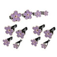 thumbnail image 2 of WEUVEB 12Pcs Purple Alloy Car Air Freshener Vent Clips Daisy Flower Design for Fresh Interiors, 2 of 7