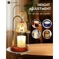 thumbnail image 6 of Funistree Flower Candle Warmer Lamp with Timer and Dimmer, Electric Top Down Wax Melter for Jar Candles, Adjustable Height Wax Warmer for Women Girl Wife, New Home Bedroom Decor, 6 of 7