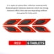thumbnail image 4 of Riwesomey Pegatinas reflectantes para carrocería de coche, 6 piezas, pegatinas antideslizantes, accesorio de calcomanía de advertencia de Automoción decorativa y accesorios Rojo, 4 of 6