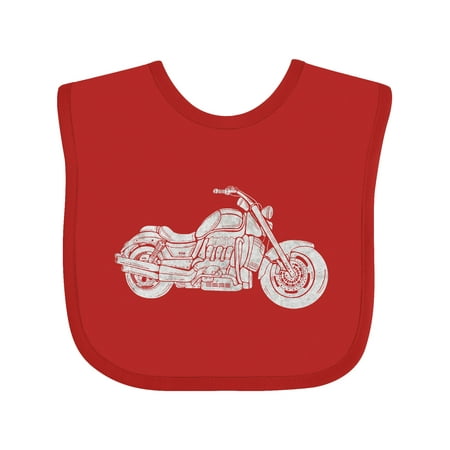 

Inktastic Distressed Motorcycle Gift Baby Boy or Baby Girl Bib