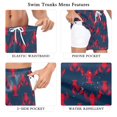 thumbnail image 5 of FORMRS Mens Swim Trunks Mesh Liner Quick Dry Casual Beach Board Shorts with Pockets, Sizes S-2XL, Blue Lobster Pattern, 5 of 9
