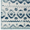 thumbnail image 2 of Modway Reflect 63x90.5" Takara Diamond Moroccan Trellis Area Rug in Ivory/Blue, 2 of 7