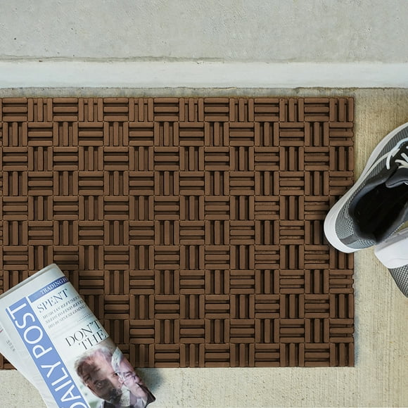 Linen Chest Square Motif Slat Mat