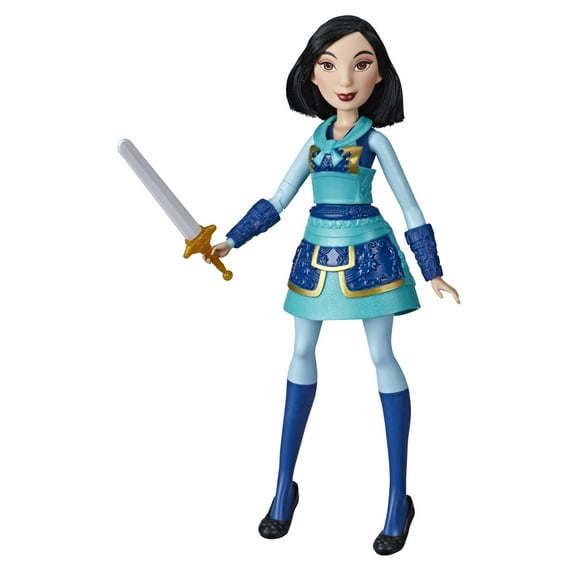 Disney Princess Warrior Moves Mulan Doll with Sword-Swinging Action