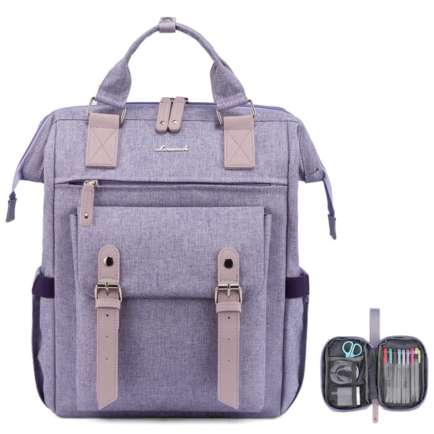 Mochila para portátil LOVEVOOK para mujer de 15.6 pulgadas con puerto USB