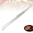 thumbnail image 2 of Stainless Steel Culinary Plating Tweezers BBQ TongsFood Styling Baking Decor, 2 of 10