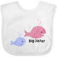 thumbnail image 3 of Inktastic Big Sister with Lil' Brother Girls Baby Bib, 3 of 4