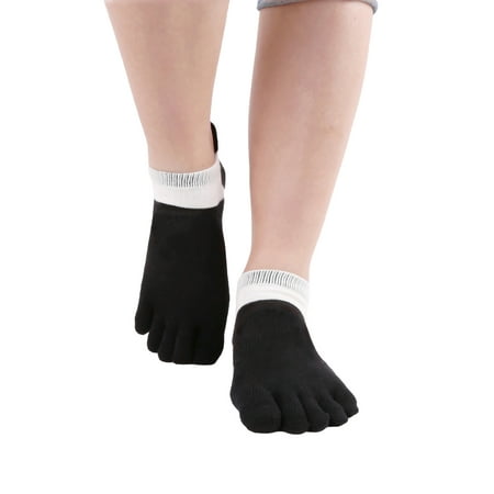 

Frobukio Breathable Ladies Yoga Ankle Socks Adults Women Creative Color Matching Non-slip Bottom Sports Toe Socks