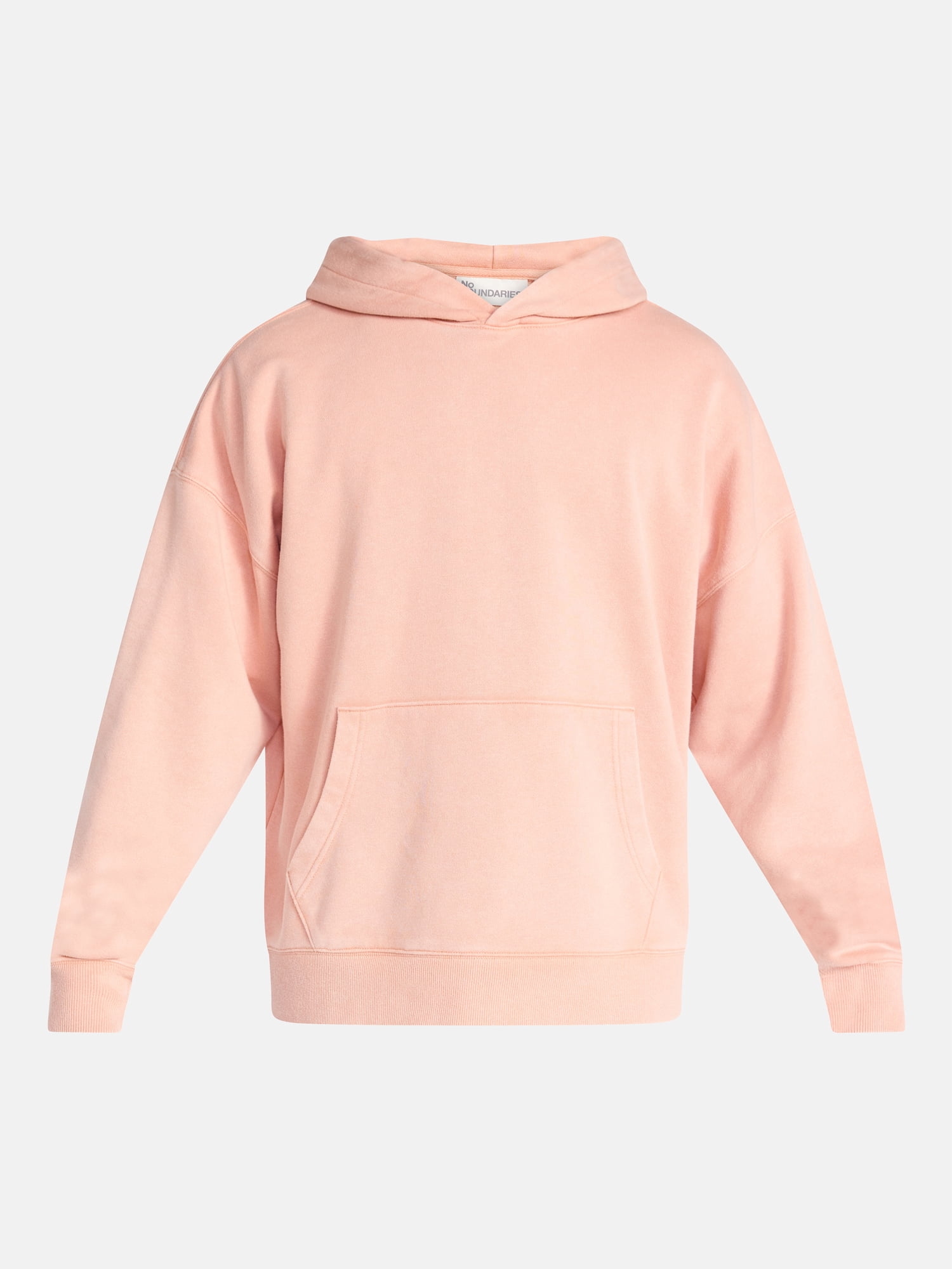 No Boundaries Oversized Hoodie with Long Sleeves, Men's XS-4XLT
