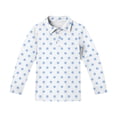 thumbnail image 4 of CCRFTGI Polo Shirts for Kids Girls Size 7 School Uniform Polka Dots Shirt Athletic Tennis Button Up Collared Polo Lightweight Quick Dry Summer Tops Light Blue 13-14 Years, 4 of 5