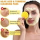 thumbnail image 5 of Fiudx Almohadillas de Ácido Kójico, Esponjas Limpiadoras de Cúrcuma Iluminadoras, Almohadillas Exfoliantes Faciales para Eliminar Manchas Oscuras, Uso Diario para Todo Tipo de Piel, Práctico Tamaño d, 5 of 6