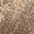 thumbnail image 3 of Zelouf Romantic Two Tone Sequin Mesh  , Sewing, DIY, Crafts Fabric by the Yard, Taupe/caramel | 26367, 3 Yard, 3 of 3