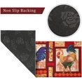 thumbnail image 5 of Rooster Kitchen Rug - Kitchen Mat Set of 2, Red Kitchen Rugs Farmhouse Style, Unique Rooster and Chicken Kitchen Decor, Rooster Themed Decorations Stuff Gifts for Kitchen, Kitchen Rugs Rooster Theme, 5 of 5