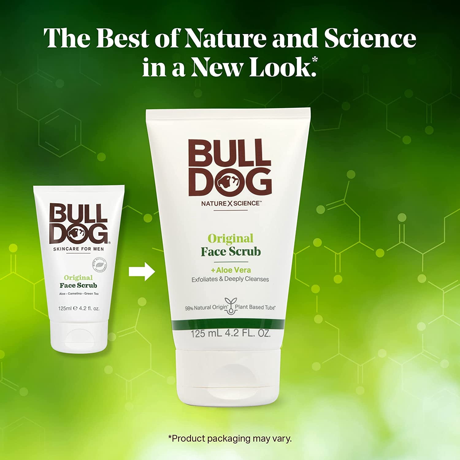 Bulldog Mens Skincare and Grooming Original Face Scrub, 4.2 Fluid Ounce - Pack of 2