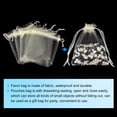 thumbnail image 3 of Uxcell 100pcs Organza Bags 2x3 Inch Drawstring Favor Pouches Sheer Mesh Bag for Gift Jewelry Wedding Party White Cream White 4 inch x 5 inch, 3 of 7