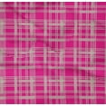 thumbnail image 4 of oneOone Organic Cotton Poplin Twill Fabric Check Kasuri Print Sewing Fabric BTY 42 Inch Wide, 4 of 4