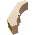 thumbnail image 6 of Ekena Millwork 5"W x 16"D x 16"H Balboa Rough Cedar Woodgrain TimberThane Knee Brace, Primed, 6 of 6