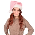 thumbnail image 3 of Light Pink Santa Hat, 3 of 12