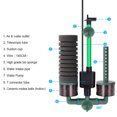 thumbnail image 3 of Flmtop Filter Sponge Easy to Assemble Water Filtering Plastic Fish Tank Filter Sponge with Air Pump Aquarium Accessories, 3 of 9