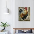 thumbnail image 4 of Nawypu Farmhouse Rooster Black Float Frame Canvas Art, Rooster Artwork, 4 of 5