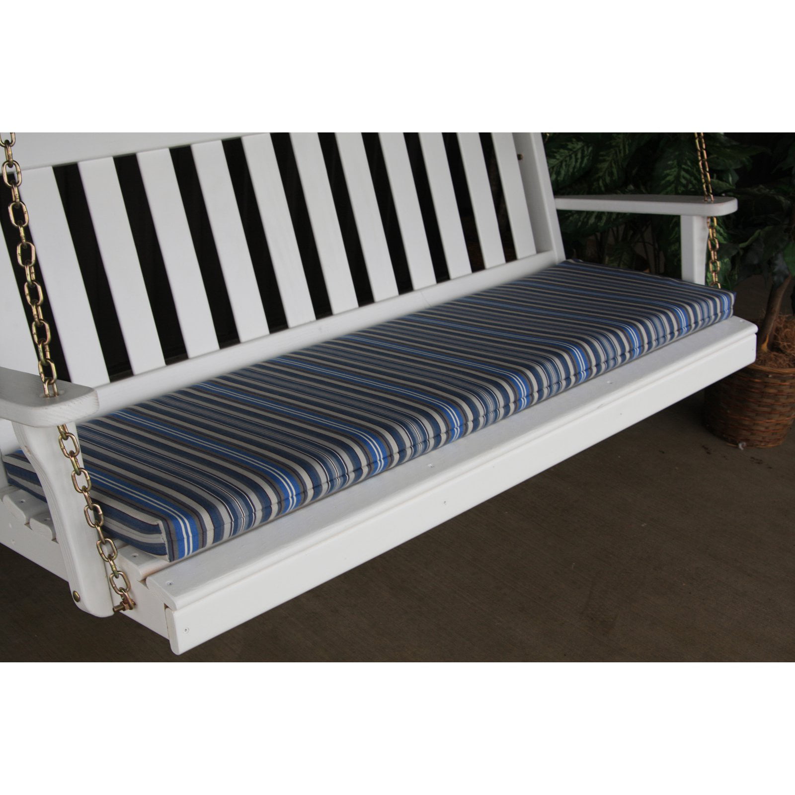 Navy Blue Dark Blue Foam Cushion for Bench Swing Choose Size Glider 