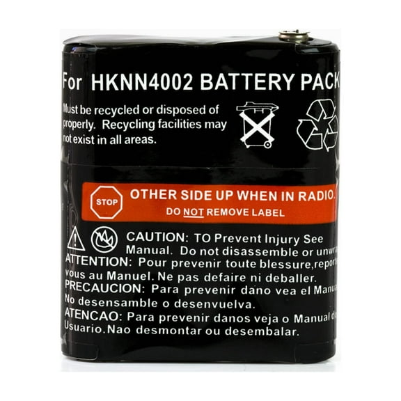 3.6v 1650mAh NiMh High Capacity Two-way Radio Battery for MOTOROLA 56315 HKNN4002A HKNN4002B KEBT-071-B KEBT-071-C Talkabout Consumer Portable Radio