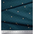 thumbnail image 2 of Soimoi Rayon Crepe Fabric Artistic Flower & Dots Print Fabric by Yard 46 Inch Wide, 2 of 3