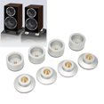 thumbnail image 4 of Speaker Spike Isolation Stand Base Pad, Aluminium Alloy Shock Absorption 4 Set Durable Speaker Spike Pad Kit  For  For Speaker For Home, 4 of 7