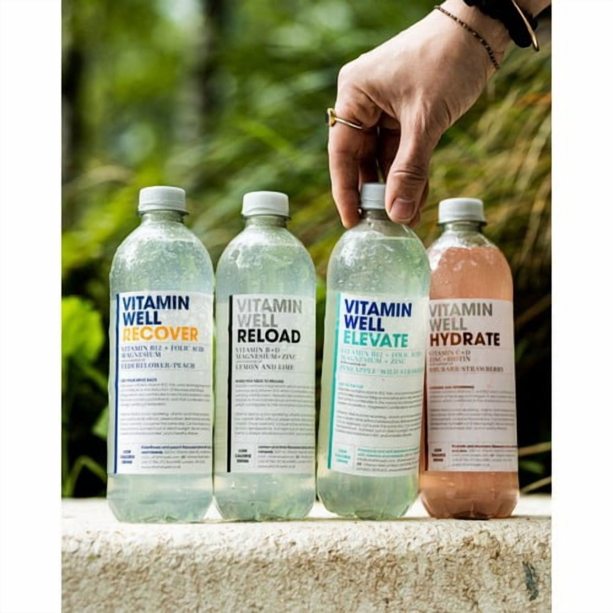 Vitamin Well Water Reload Lemon & Lime 500ml, British Import (Pack of 6)