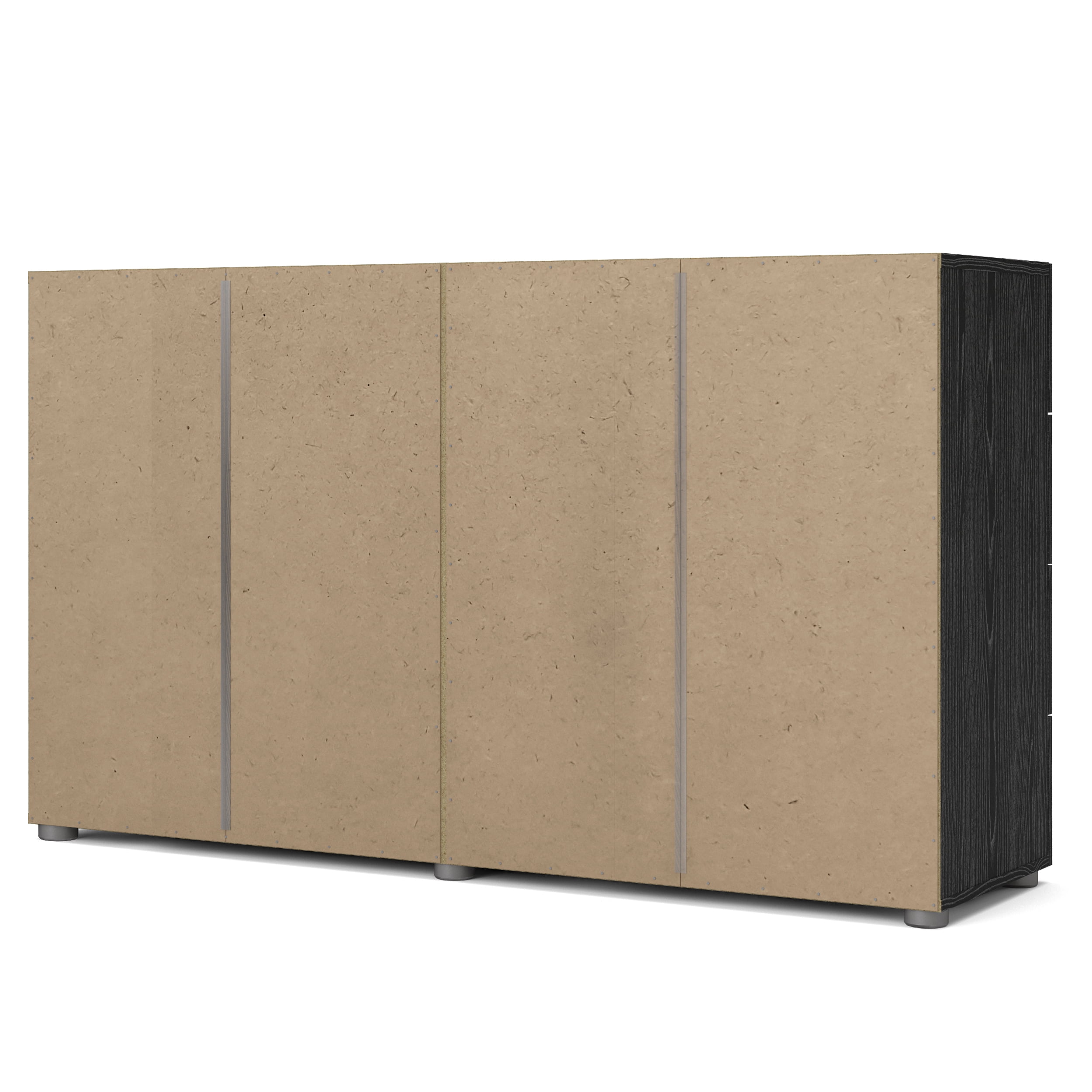 Tvilum Loft 8 Drawer Double Dresser for Adults, Black Woodgrain