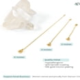 thumbnail image 7 of DESIGNICE 18k Gold Plated Necklace Extenders Delicate Necklace Extender Chain Set for Women 3 Piece Set, Extensions 2", 4", 6" Inches Hypoallergenic in Gold, Rose Gold, or Silver, 7 of 7