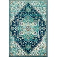 thumbnail image 3 of Mark&Day Area Rugs, 7x9 Metz Traditional Teal Area Rug, Blue Grey Carpet for Living Room, Bedroom or Kitchen (6'7" x 9'6"), 3 of 10