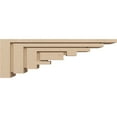 thumbnail image 3 of 5"W x 30"D x 10"H Thin Landon Rough Cedar Woodgrain TimberThane Corbel, Primed Tan, 3 of 6