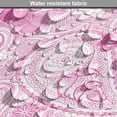 thumbnail image 5 of Paisley Dog Crate Cover, Models Inspired Design with Flowers and Leaf Circled Shapes Image Print, Easy to Use Pet Kennel Cover for Medium Large Dogs, 35" x 23" x 27", Pink and White, by Ambesonne, 5 of 6