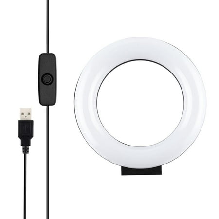 LeeQinersw 4.7 inch Phone Selfie LED Ring Light For Youtube Tiktok Makeup Video Live Camera