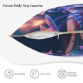 thumbnail image 3 of KLL Book Glowing Mushrooms Decorative Throw Pillow Covers Velvet Soft for Couch Sofa Bedroom Living Room Outdoor (No pillow core)- 18"x18", 3 of 5