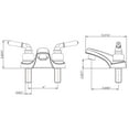 thumbnail image 5 of Dura Faucet Classical RV Lavatory Faucet - Chrome Polished, 5 of 8