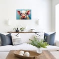 thumbnail image 2 of ZHONGYUTONG Animals with Glasses Wall Art Farm Animal Pictures Abstract Pig Canvas Painting Funny Pink Pig Poster for Nursery Children's Room Decor (12.00" x 18.00"), 2 of 6