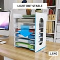 thumbnail image 4 of Natwind Office Paper Organizer for Desk Desktop Letter Tray & A4 Paper Holder Document Storage Rack for Home Office 7-Tier, 4 of 8