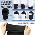 thumbnail image 4 of Ski mask for men full face mask balaclava black ski masks covering neck gaiter, 4 of 5