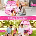 thumbnail image 5 of Piscina de bolas para niños pequeños, carpa plegable con 50 pelotas, casita de juegos interior y exterior, 5 of 5