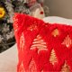 thumbnail image 3 of Christmas Tree red Throw Pillow Covers 18x18 inch Set of 2,Soft Decorative Cushion Cases,Home Decor for Couch Bed Living Room, 3 of 5