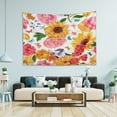 thumbnail image 4 of Sunflowers & Butterfly Tapestry Aesthetic Tapestry Wall Hanging 90" x 60" Inches Home Decor Gifts, 4 of 6